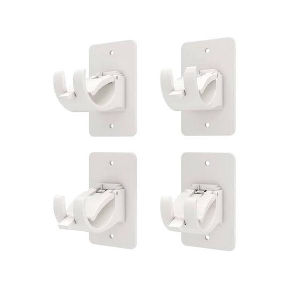 Other - 4Pcs Nail Free Adjustable Curtain Rod Clip Brackets Self Adhesive Holder Hook T2